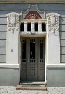 Example of entrances on house facade