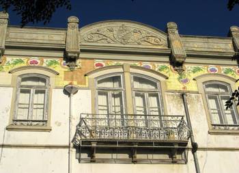 Example of motley facade