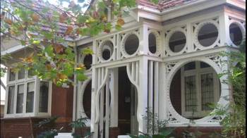 Artistic style of cottage facade