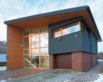 Contemporary style of cottage facade
