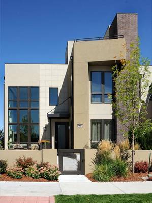 Beautiful glass country house