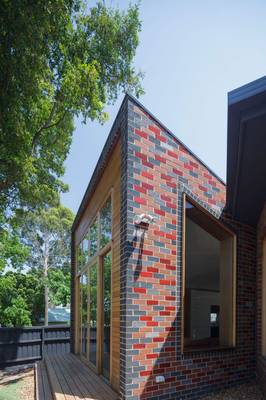 Glass on house facade