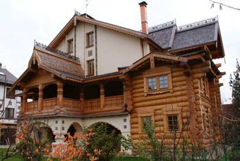 House finish in  Russian Revival style