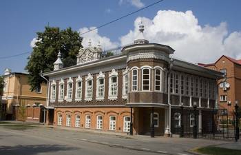 Facade in  Russian Revival style