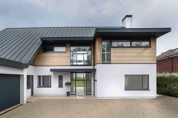 Contemporary style of cottage facade