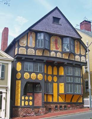 Cladding of fairytale house facade