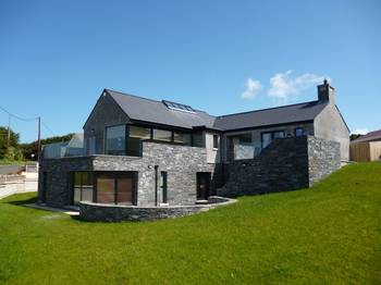 Beautiful glass country house