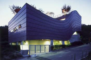 Example of purple facade