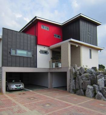 Details of house in contemporary style