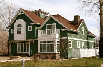 Example of green facade