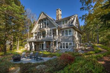 Beautiful rough stone facade