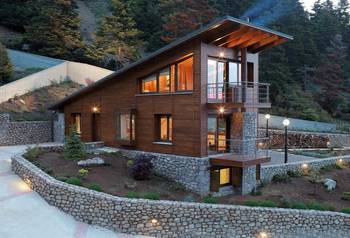 Facade in Chalet style
