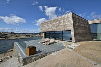 Glass on house