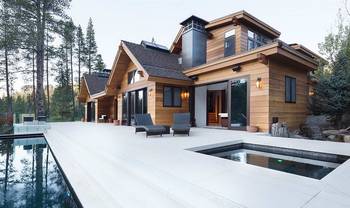Photo of wood planks house