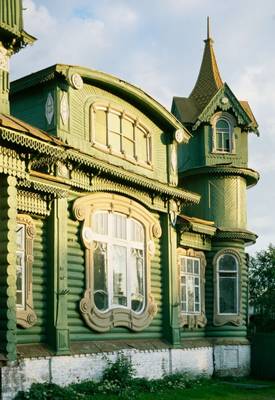 Fairytale facade of country house