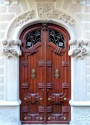 Example of doors on country house