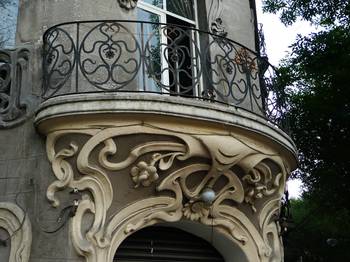 Example of facade design with forging