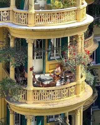 House facade with balcony