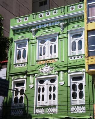 Photo of green facade