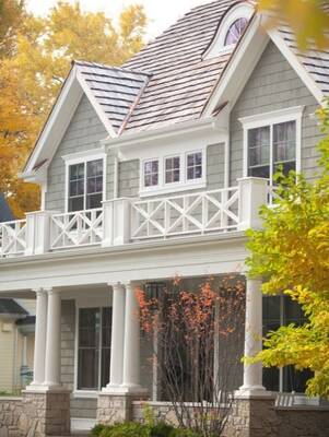 House finish in Craftsman style