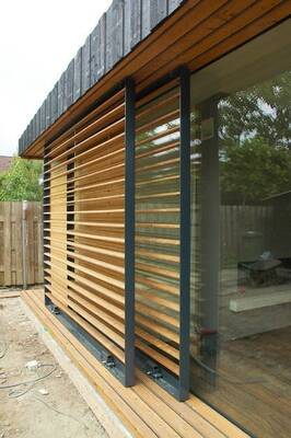 Cladding with fences on house