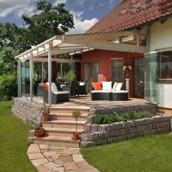 Option of terrace  on country house