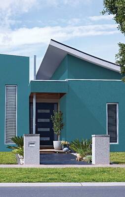 Contemporary style of cottage facade