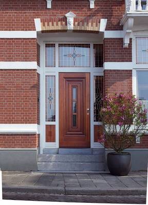 Country house with stained glass