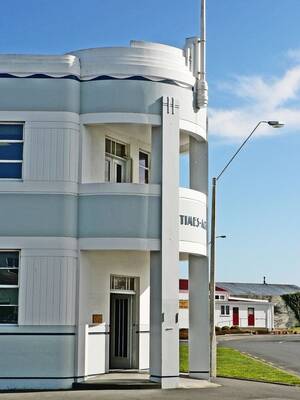 Pillars on country house