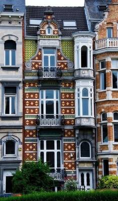 Exquisite eclectic facade of 