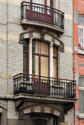 Pillars on country house