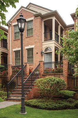 Renaissance style of cottage facade