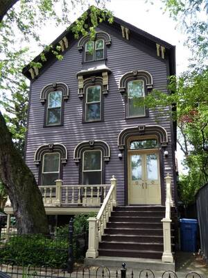 Artistic style of cottage facade