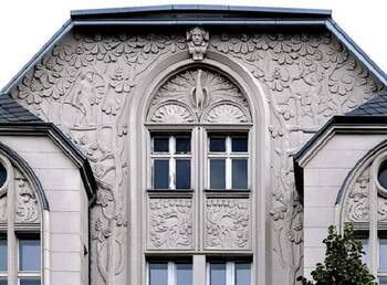 Details of house in artistic style