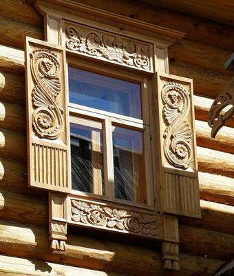 Country house photo with windows