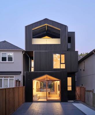 House with black parts