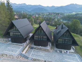 Modern Triangular Chalets: Futuristic Facade in Alpine Style