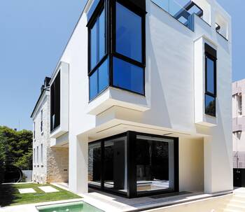 White finish of house