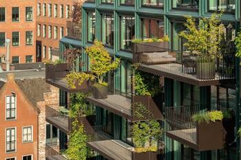 Balcony on facde