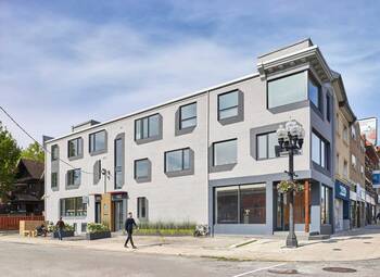 Modern Minimalist Facade with Contrasting Window Frames