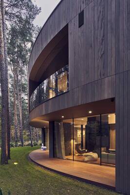 Country house with balcony