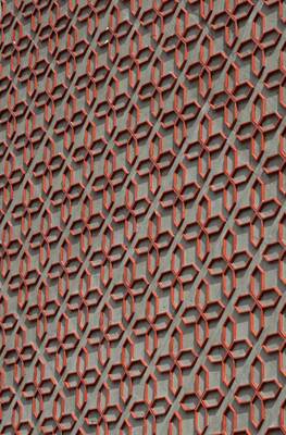 Parametric Terracotta Facade with Hexagonal Lattice