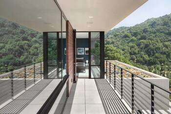 Country house with balcony