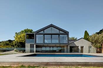 Mediterranean style of cottage facade