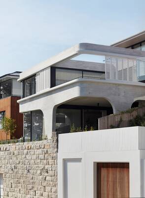 Mediterranean style of cottage facade
