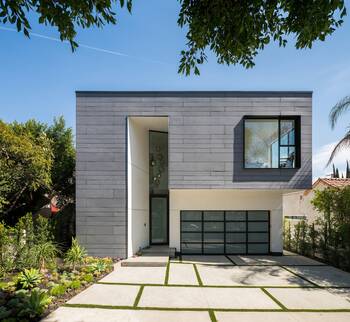 Mediterranean style of cottage facade
