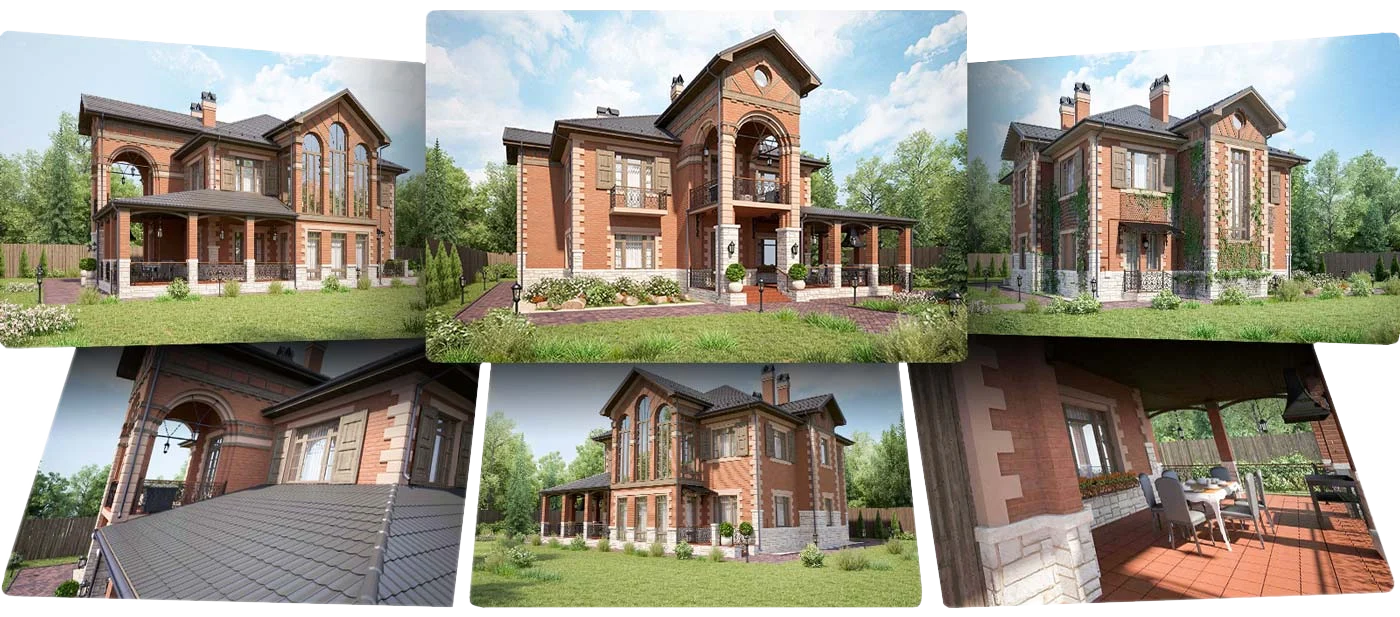 3D home visualization from various angles