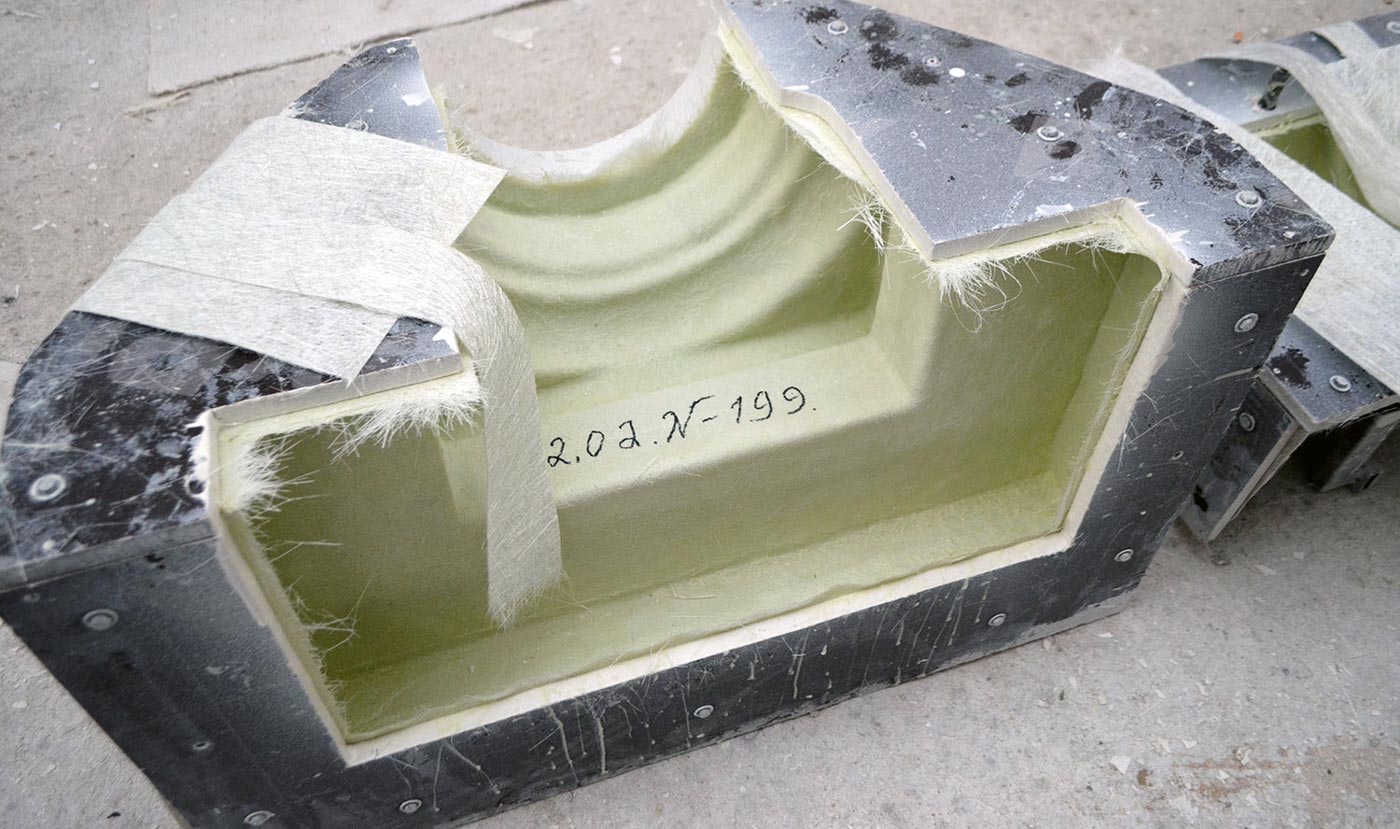 Matrix mold for fiberglass decor production