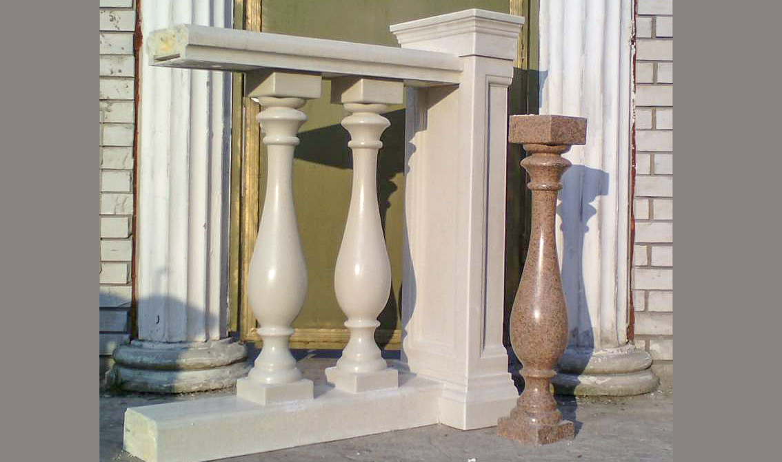 Agglomerate balusters
