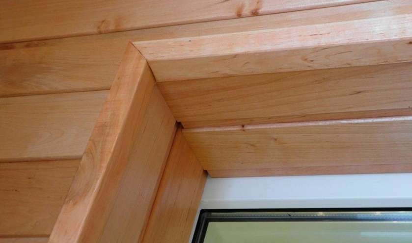 Simple wood window framing